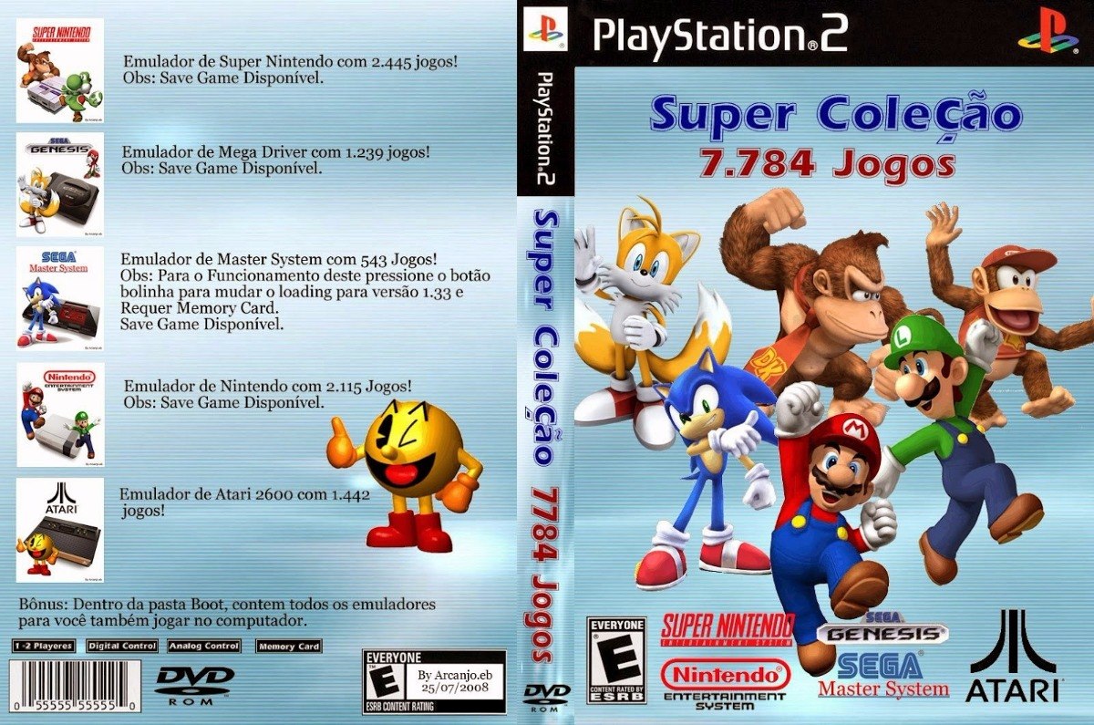 super collection 7.784 games ps2 codes
